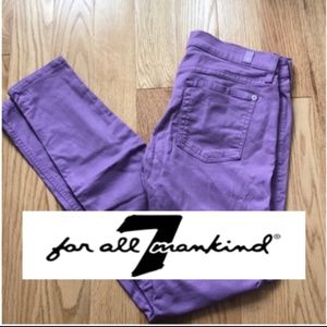 7FAMK Purple Jeans